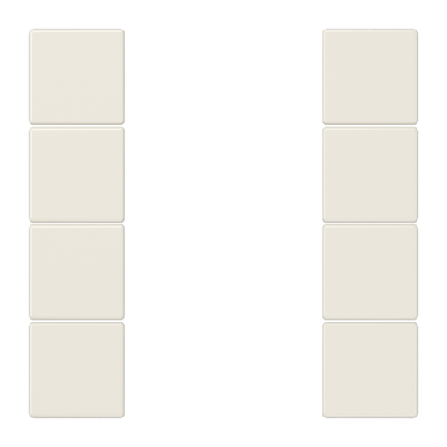 JUNG Слоновая кость Комплект накладок 4гр