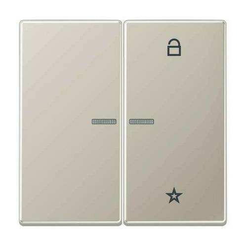 Накладка на жалюзийный выключатель Jung LS METAL, стальной, ES1701